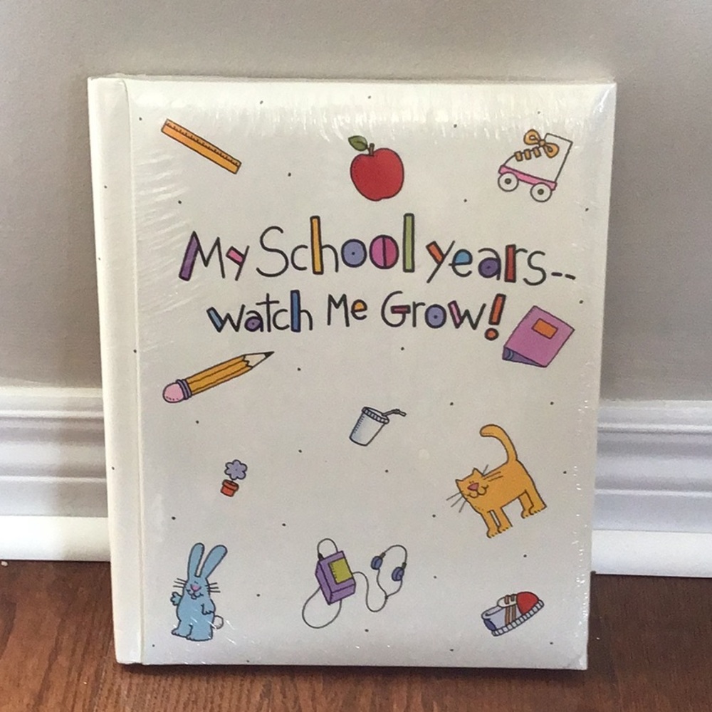 Carlton Cards My School Years Album - White with Multicolor Accents